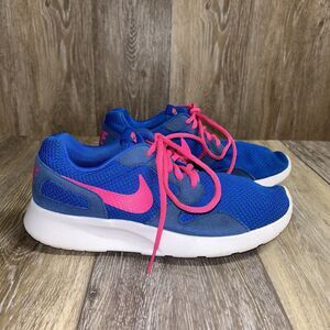 Nike Womens Size 7.5 Kaishi Run Hyper Cobalt Blue Pink 654845-400 Sneaker Shoes